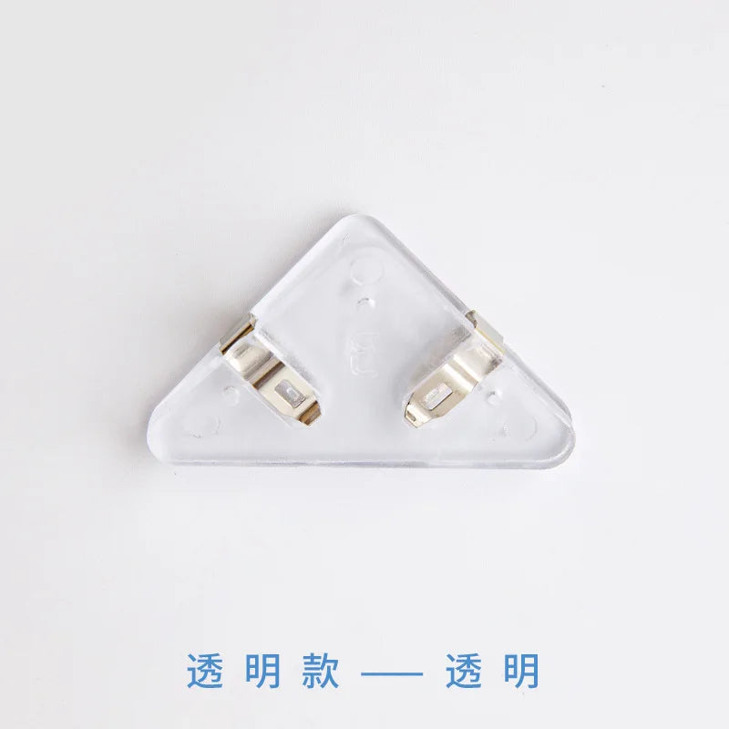 10Pcs Triangle Corner Clips File Paper Clip File Index Photo Clamp Page Holder Stationery Multifunctional Office Desk Organizer