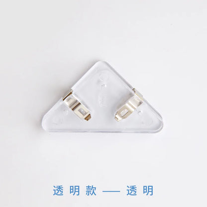 10Pcs Triangle Corner Clips File Paper Clip File Index Photo Clamp Page Holder Stationery Multifunctional Office Desk Organizer