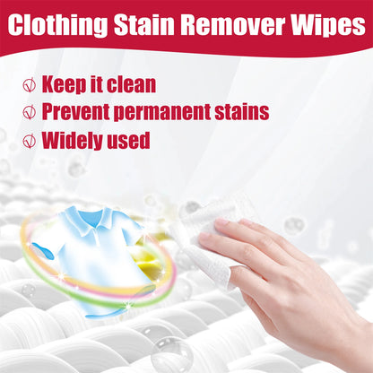 20/40/100/200Pcs Clothing Wipes Jacket Shirt Blouse Color Protection Stain Removal Wet Wipes Multifunction Clothes Cleaner