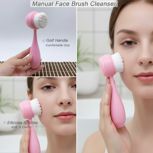 Pink Facial Cleansing Brush - Lifestyle